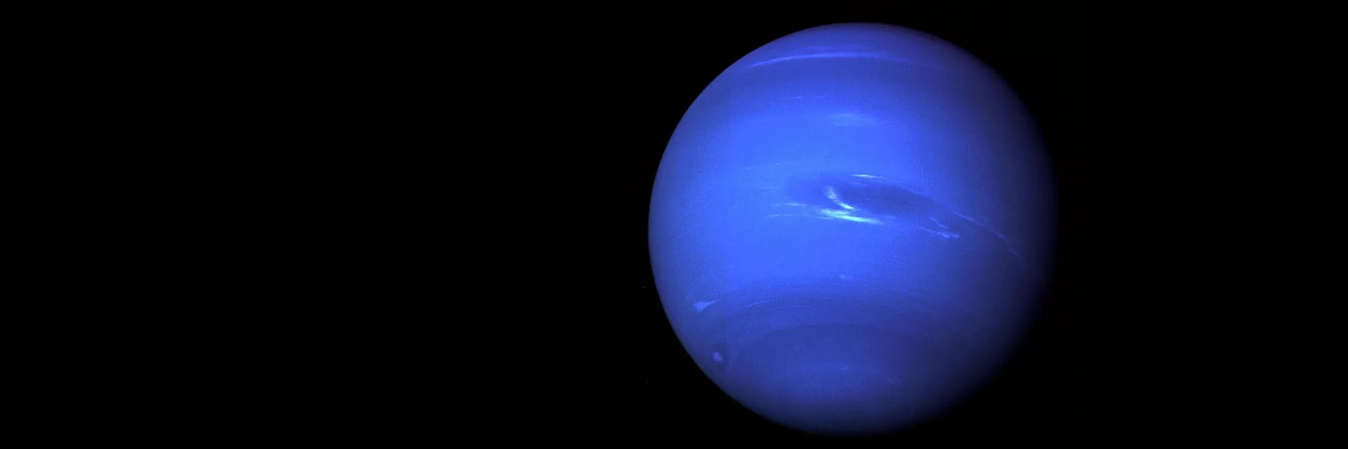 Neptune, imaged by NASA's Voyager 2 spacecraft