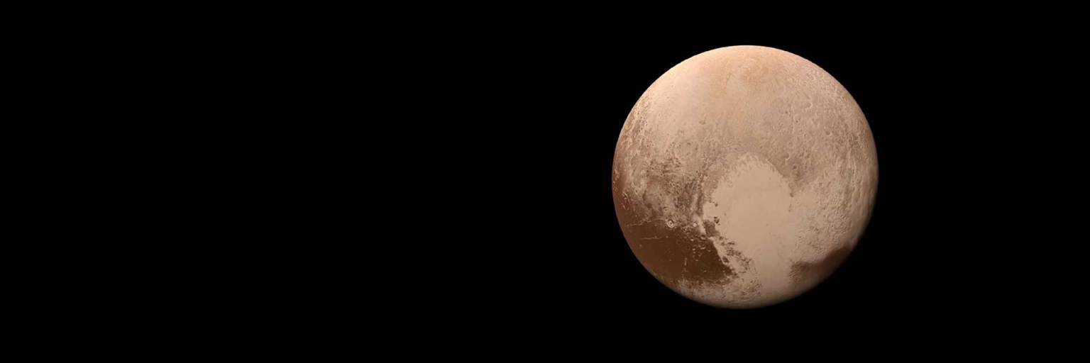 Pluto, imaged by NASA's New Horizons spacecraft